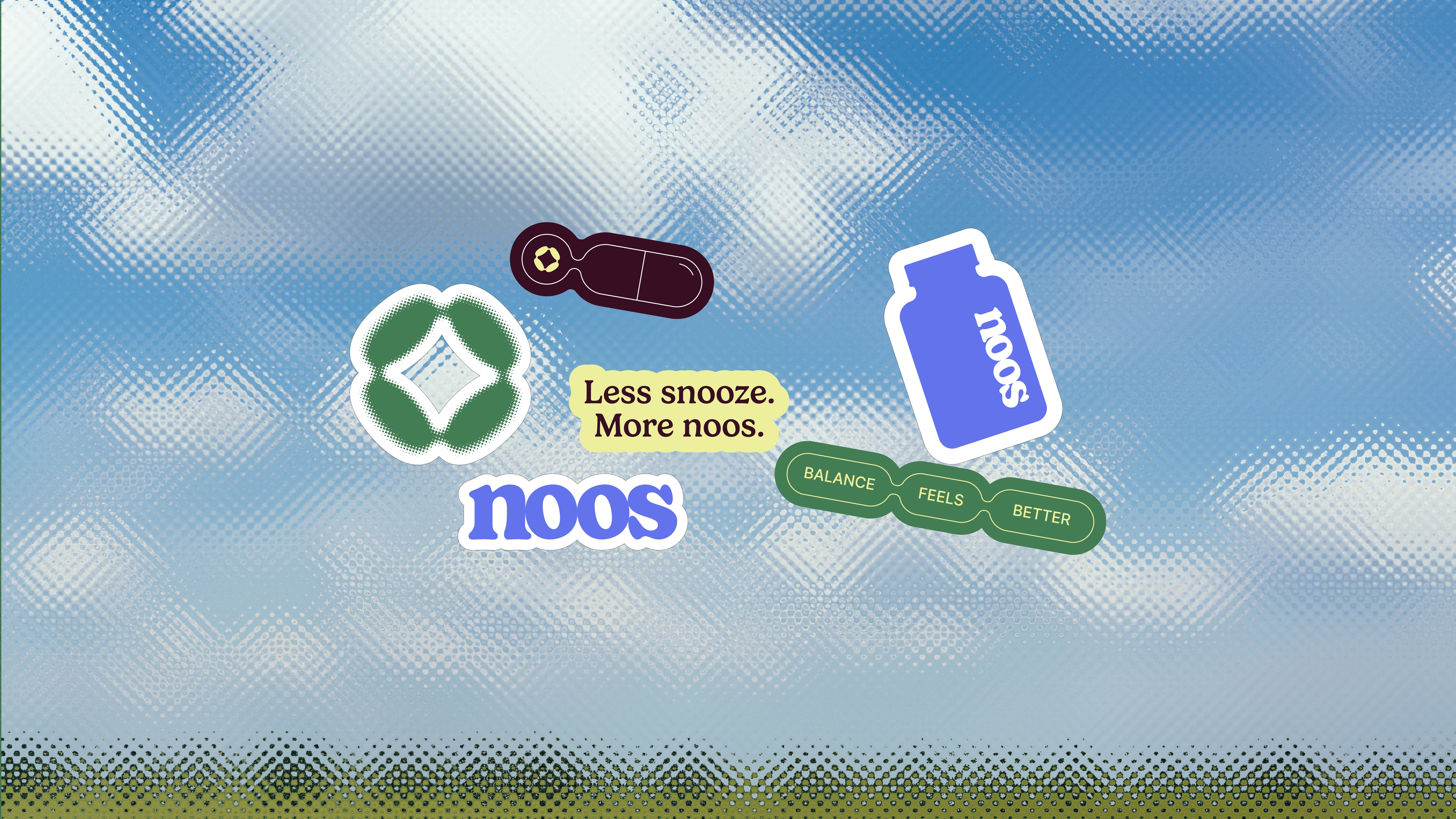 NOOS brand stickers